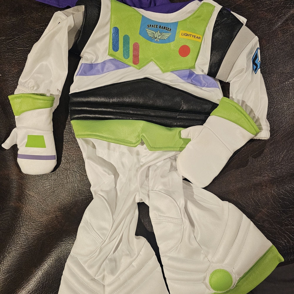 Disney Buzz Lightyear Kids Costume - White, Green, and Black
